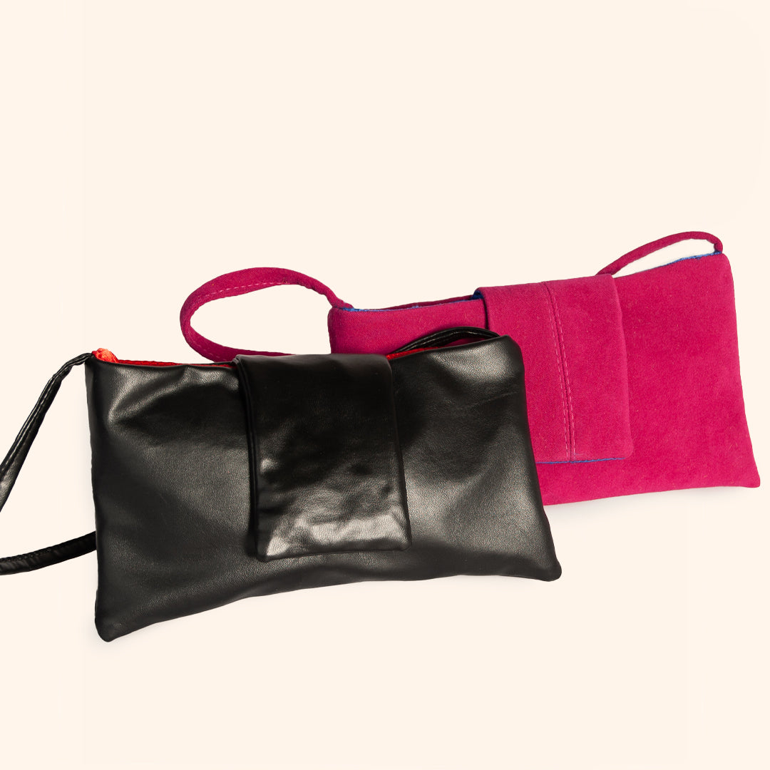 Mia Bag - Black Pleather