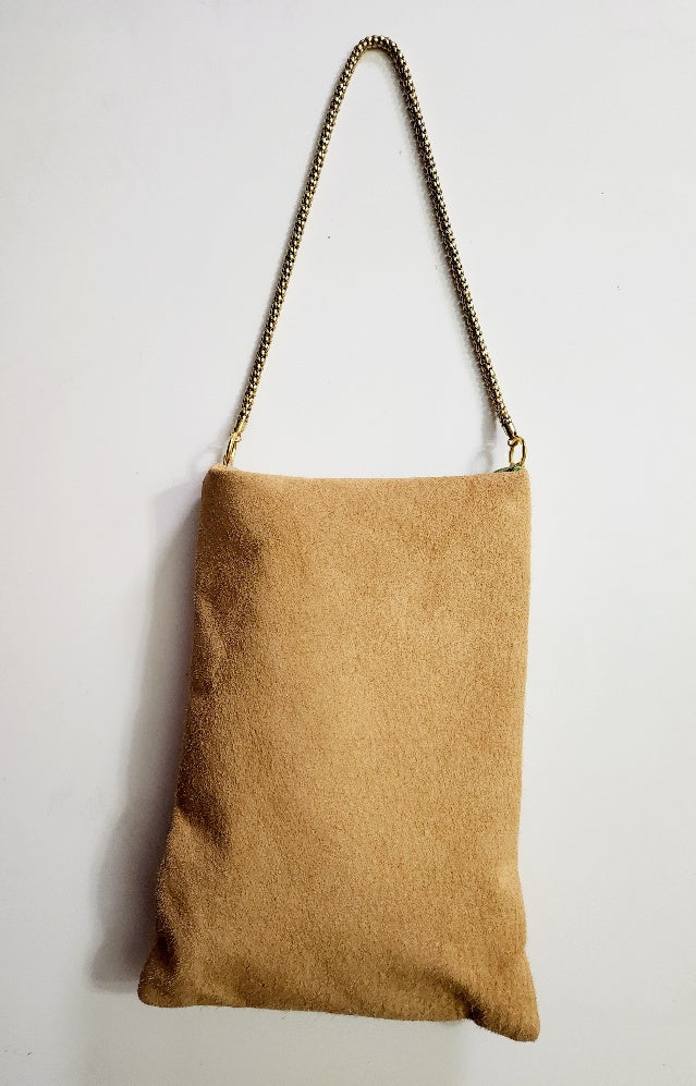 Lilliana Bag in Camel Suede